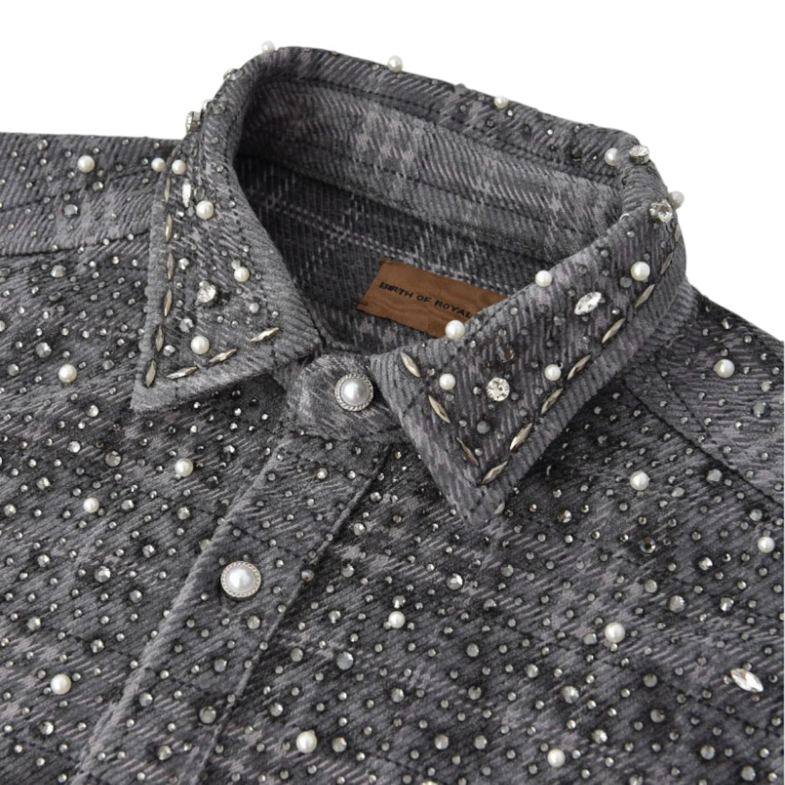 [Birth Of Royal Child]PEARL ND DIAMOND SHIRT/BLACK(BC25SSLS06)