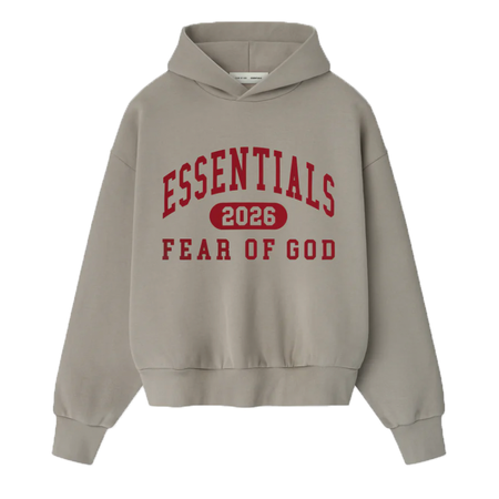 [ESSENTIALS]Classic Fleece Hoodie/Smoke Grey(192HO256862F)