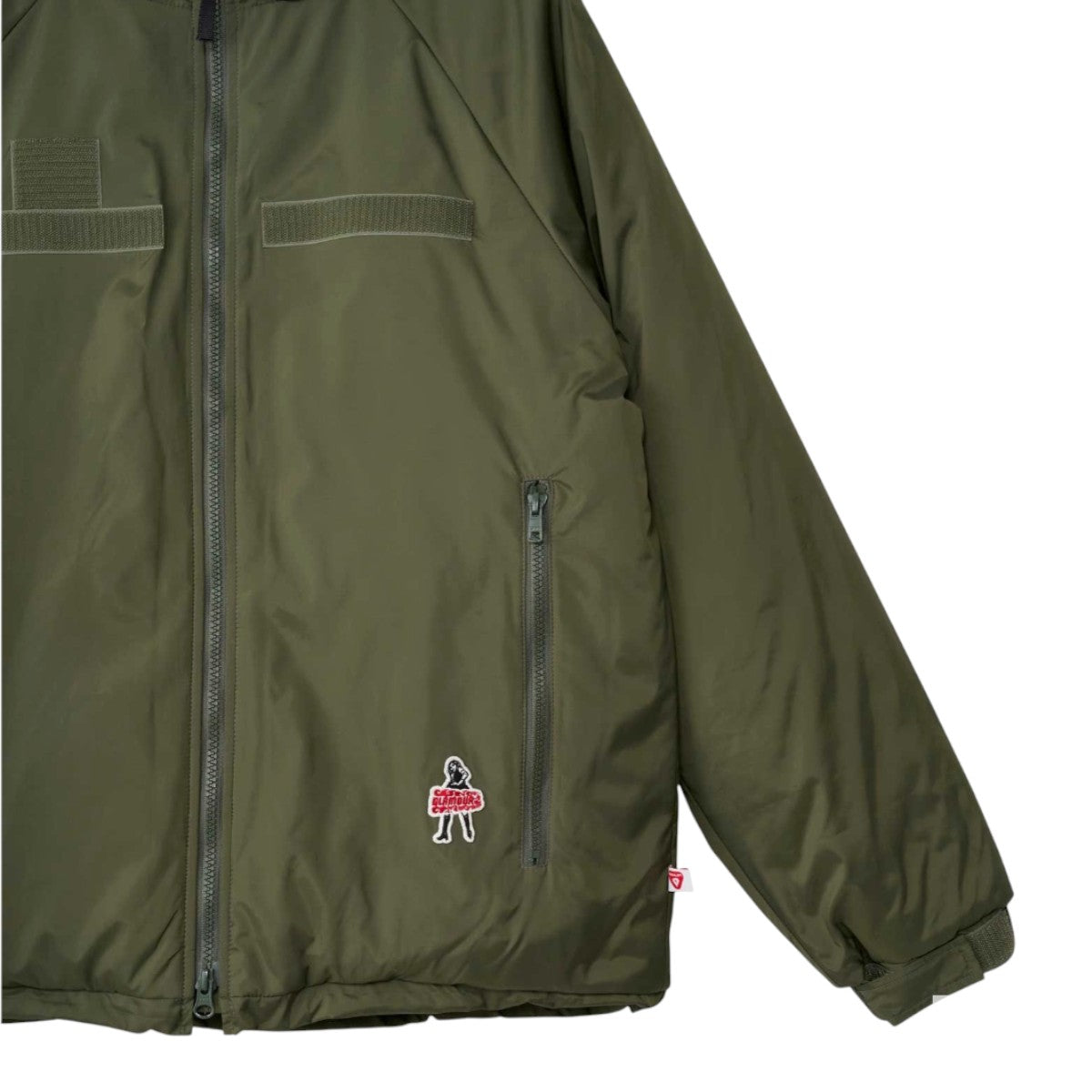 HYSTERIC GLAMOUR]VIXEN GIRLワッペン フーデッドブルゾン/KHAKI