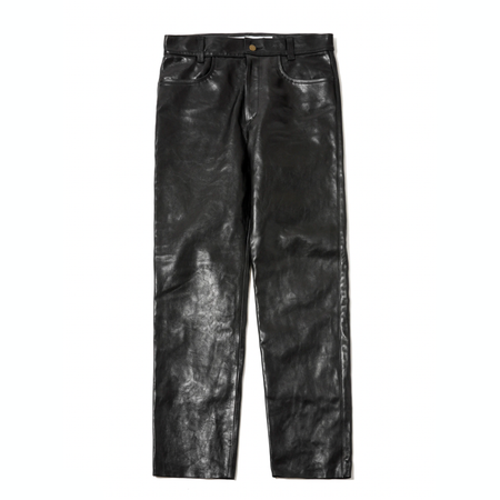 [MASSES]HORSE LEATHER PANTS VINTAGE W/BLACK