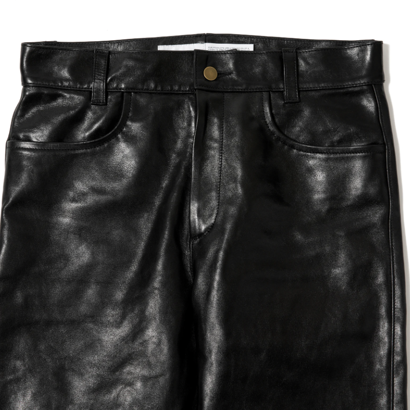 [MASSES]HORSE LEATHER PANTS VINTAGE W/BLACK