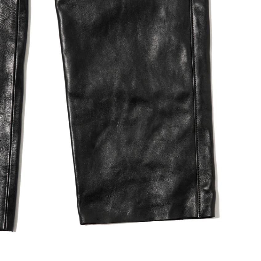 [MASSES]HORSE LEATHER PANTS VINTAGE W/BLACK