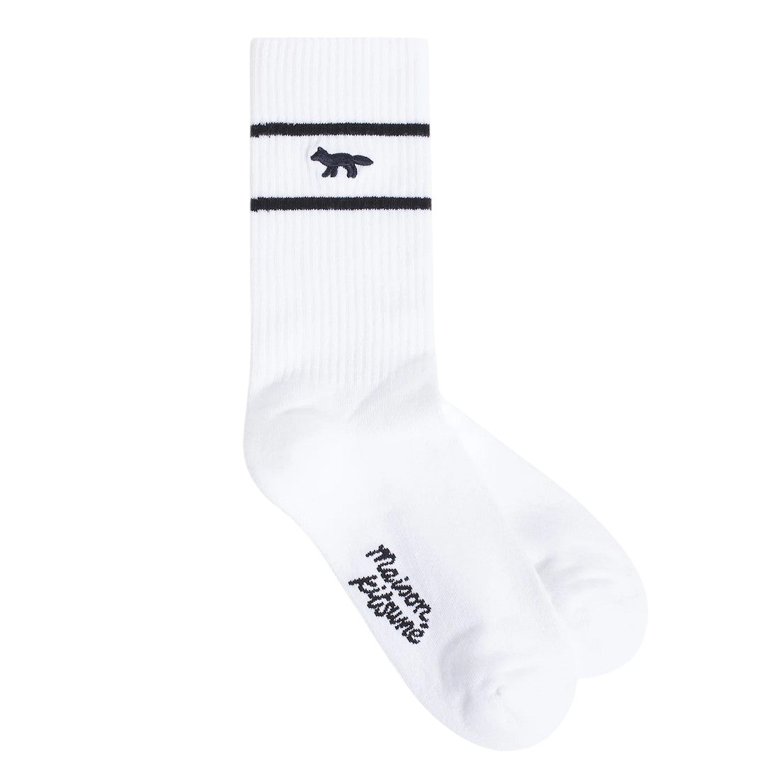 MAISON KITSUNE]PROFILE FOX SPORTY SOCKS/WHITE(PM06401KT1173) – R&Co.