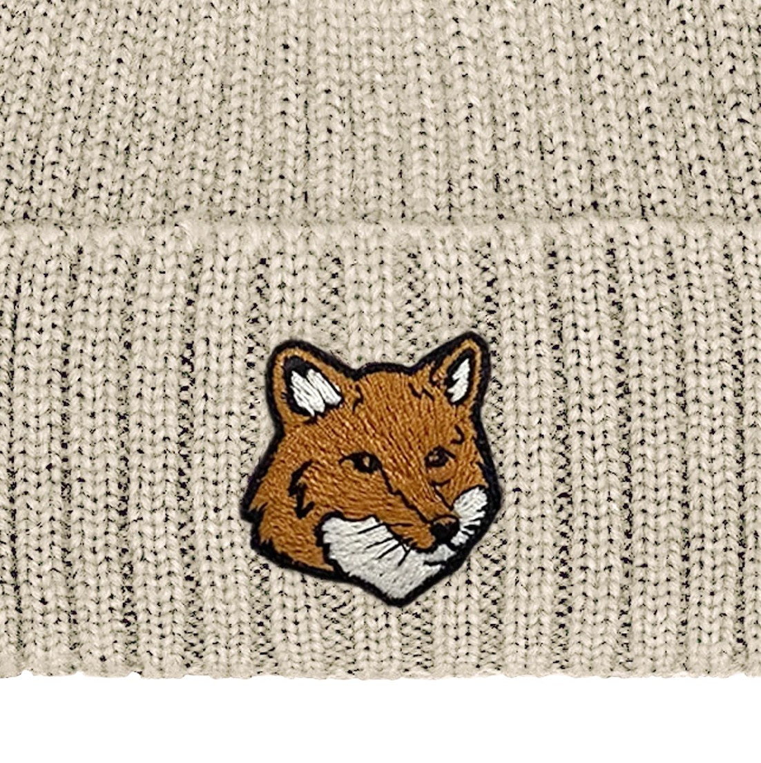 MAISON KITSUNE]FOX HEAD BEANIE/Paper(PM06111KT1140) – R&Co.