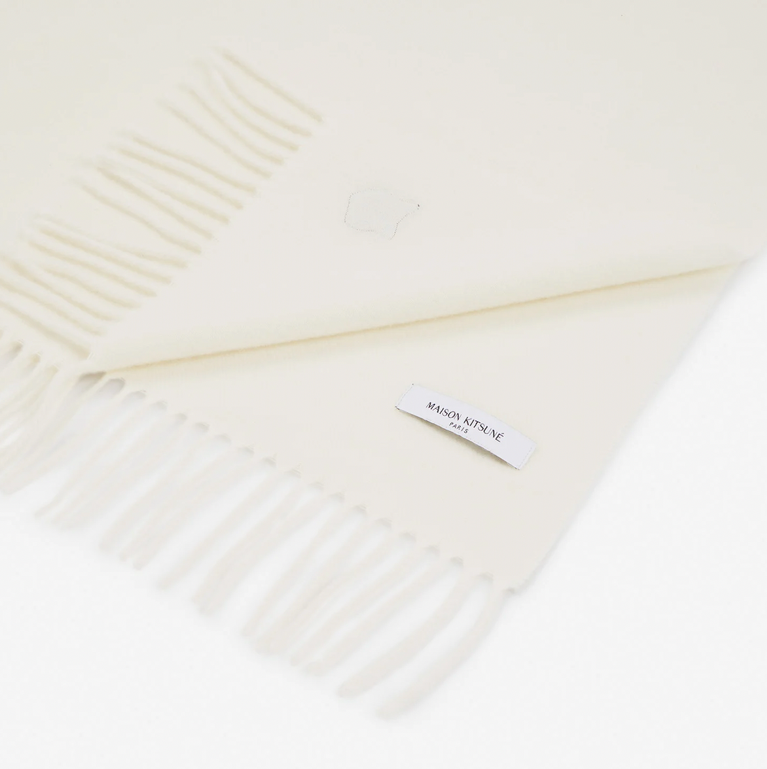 [MAISON KITSUNE]FOX HEAD SCARF/Paper(PM06201WB0044)