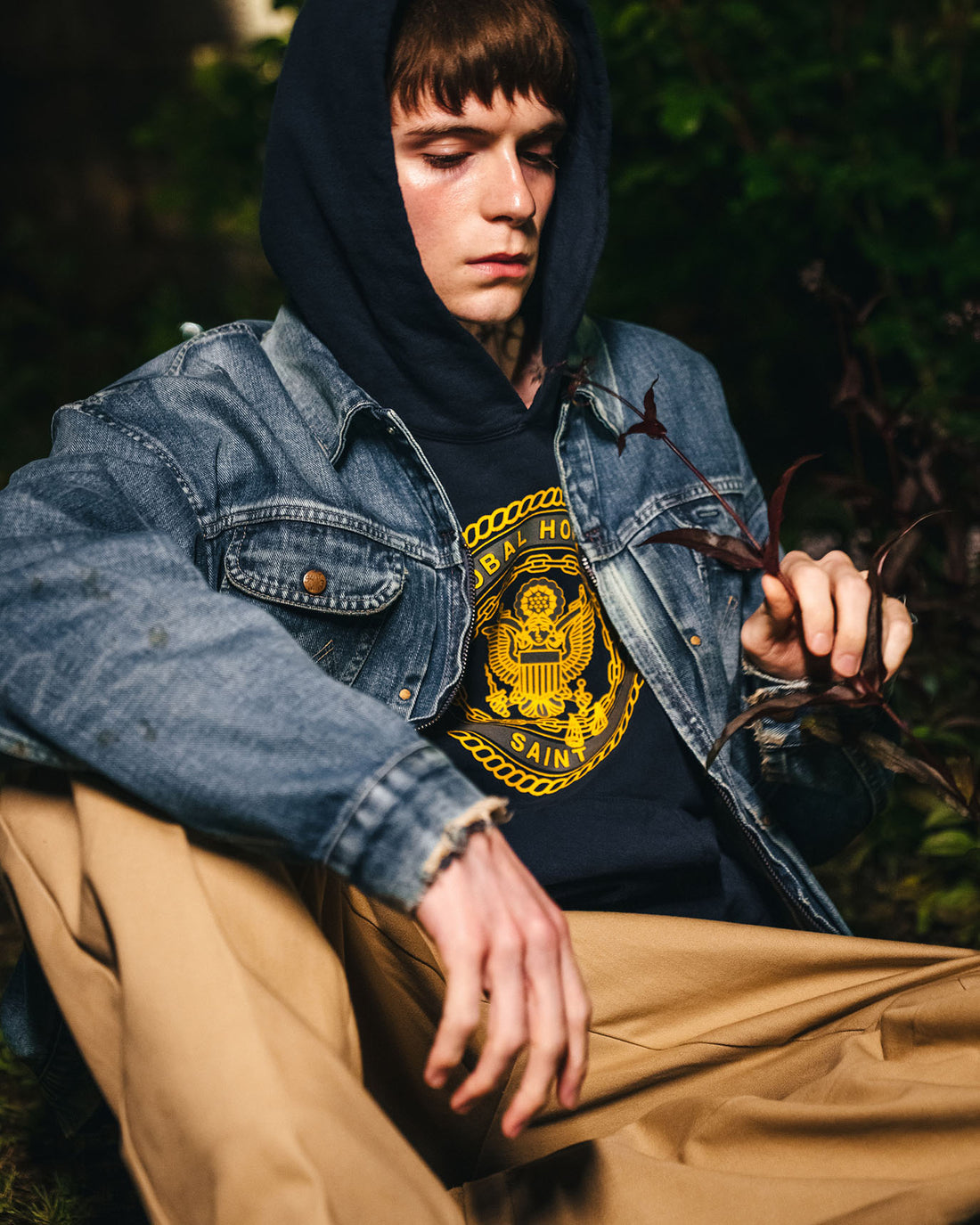 [SAINT Mxxxxxx]DENIM JACKET/M/BLUE(SM-HR1-0000-080)