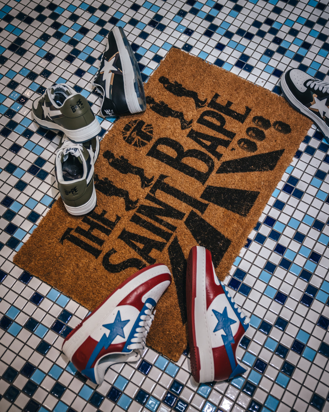 [SAINT Mxxxxxx]BAPE_DOORMAT/BROWN(SM-MK8-0000-C62)