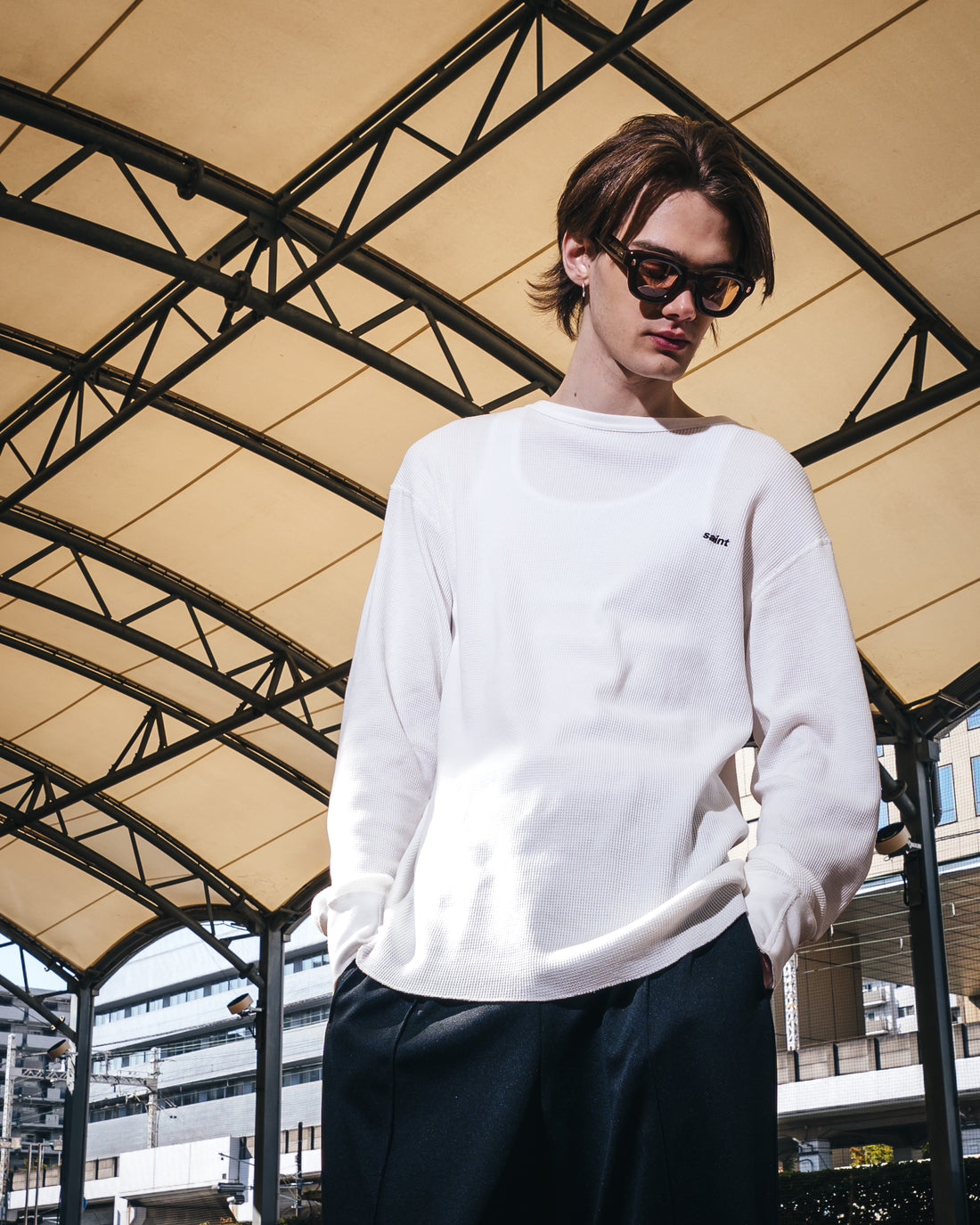 [SAINT Mxxxxxx]THARMAL LS TEE/WHITE(SM-MK8-0000-033)