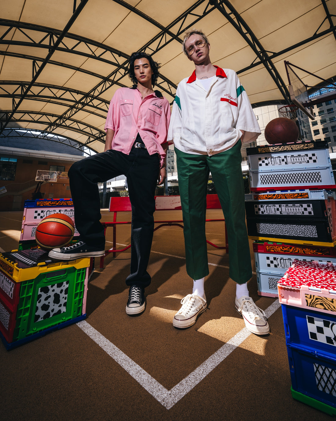 [SAINT Mxxxxxx]BOWLING SHIRT/TRUMP/PINK(SM-MK8-0000-036)