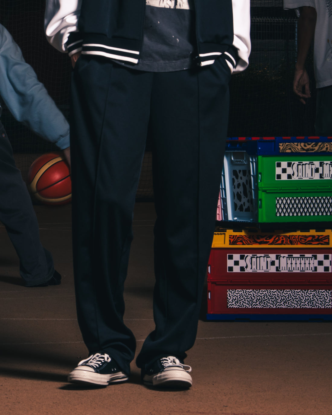 [SAINT Mxxxxxx]TRACK PANTS/SAINT/BLACK(SM-MK8-0000-075)