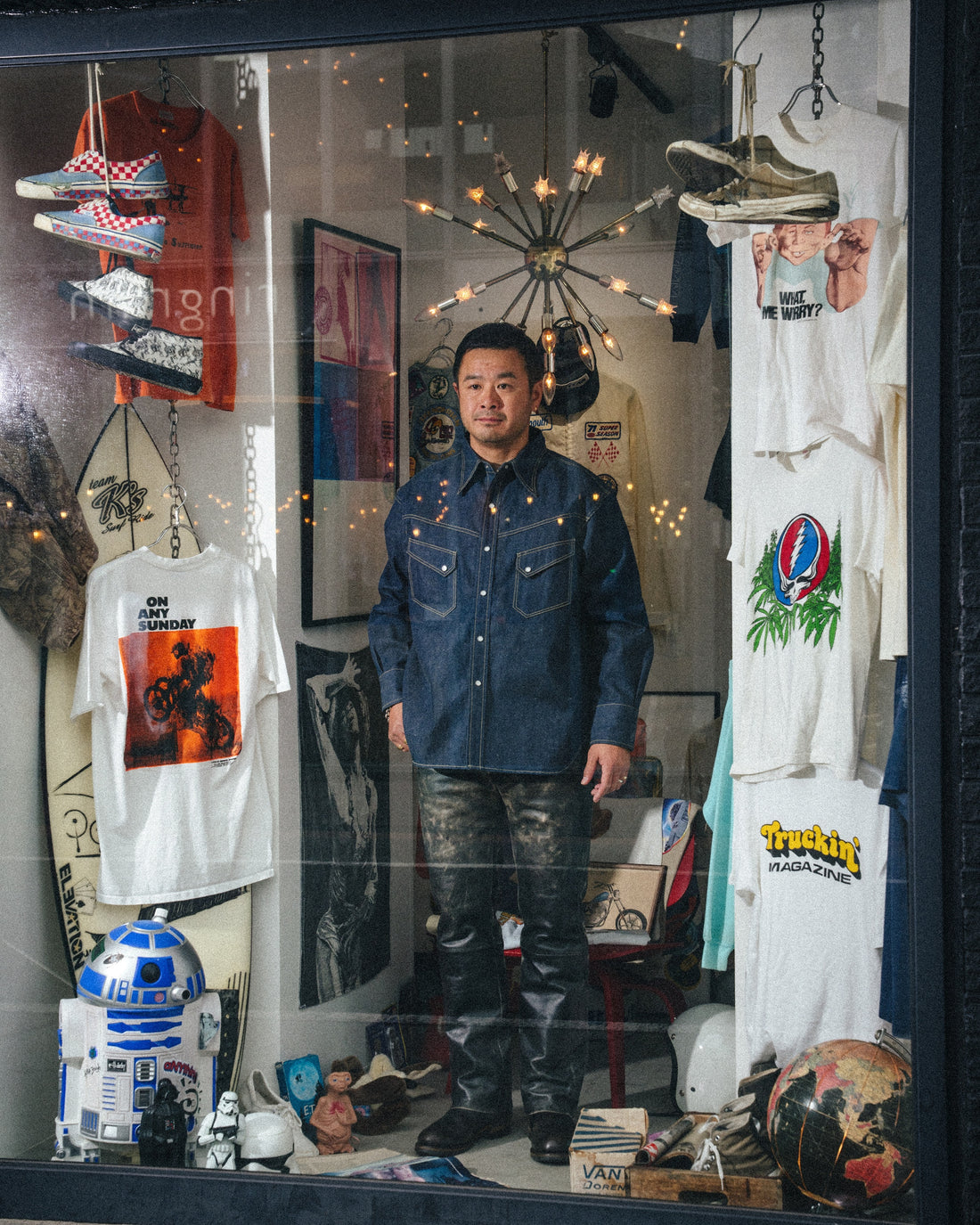 [SAINT Mxxxxxx]BBJ_DENIM SHIRT/REGID (SM-MK8-0000-C43)