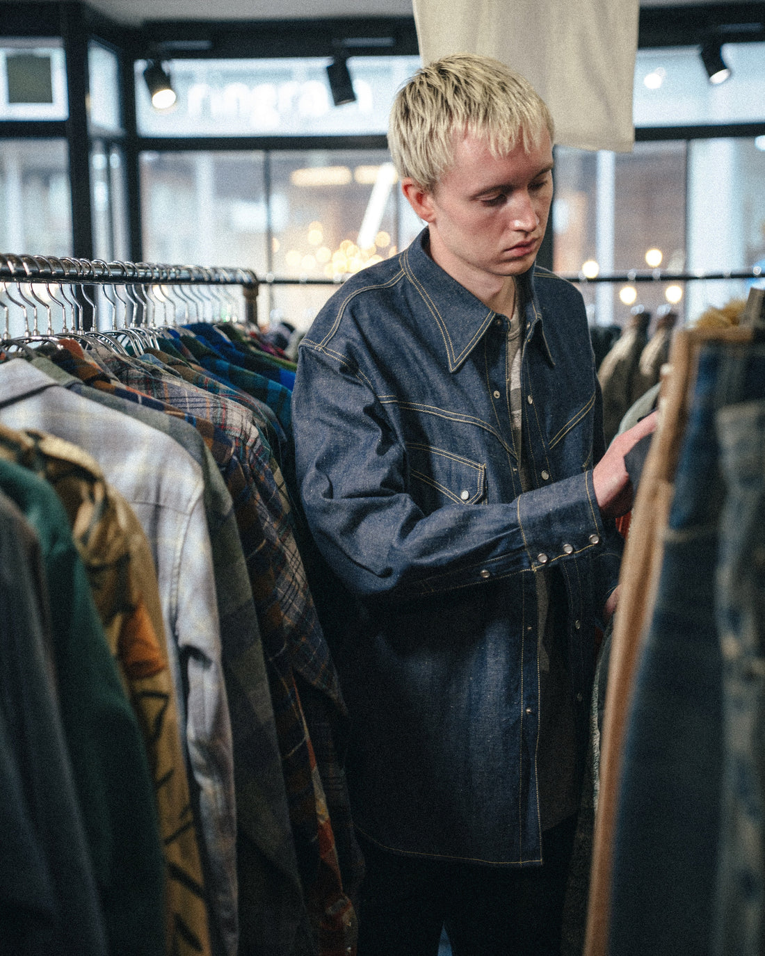 [SAINT Mxxxxxx]BBJ_DENIM SHIRT/REGID (SM-MK8-0000-C43)