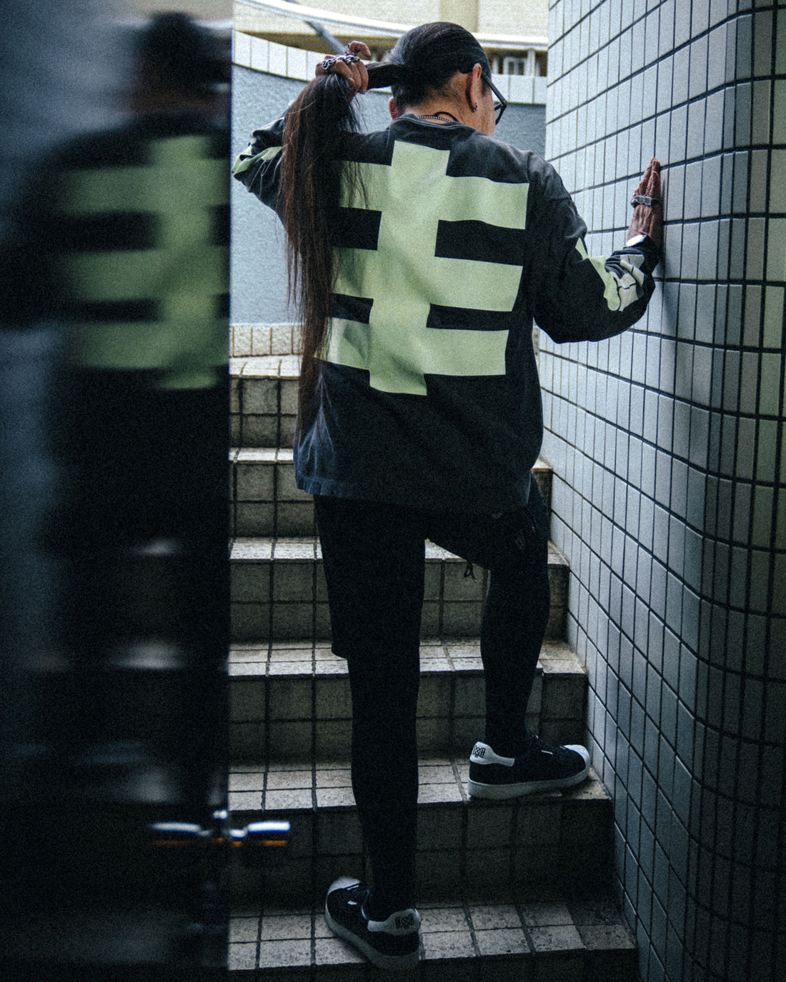 [SAINT Mxxxxxx]BH_LS T-SHIRT/BONE/BLACK(SM-MK8-0000-C30)