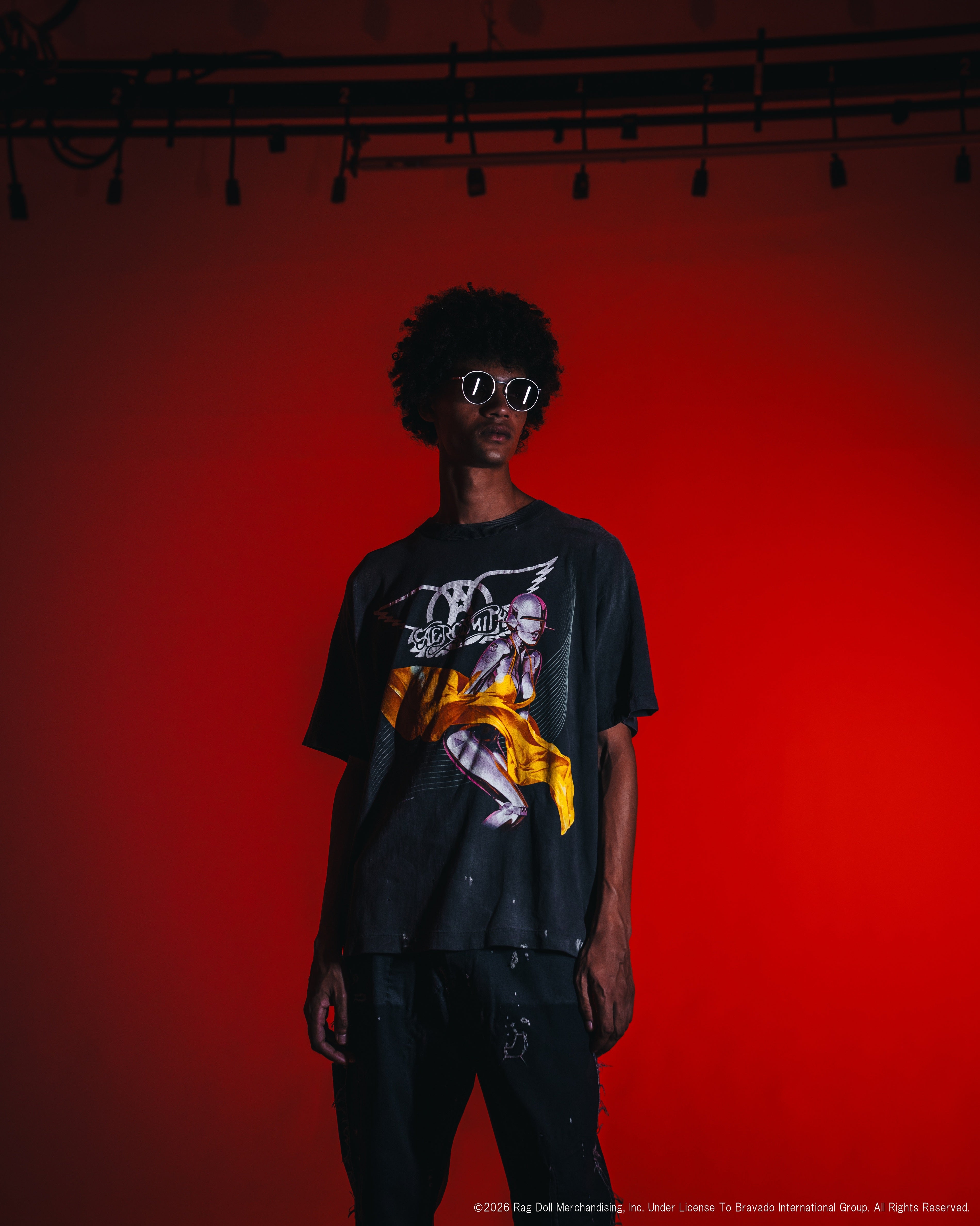 SAINT Mxxxxxx]AS_SS T-SHIRT/AEROSMITH/BLACK(SM-MK8-0000-C25) – R&Co.