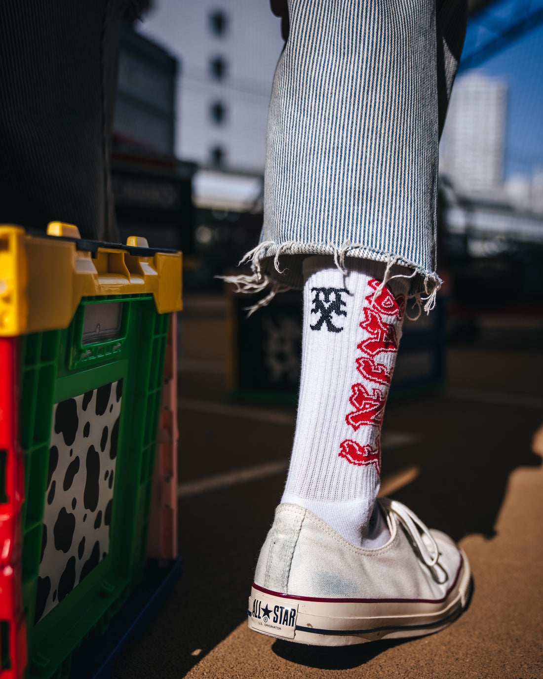 [SAINT Mxxxxxx]SOCKS/SAINT/WHITE/RED(SM-MK8-0000-106)