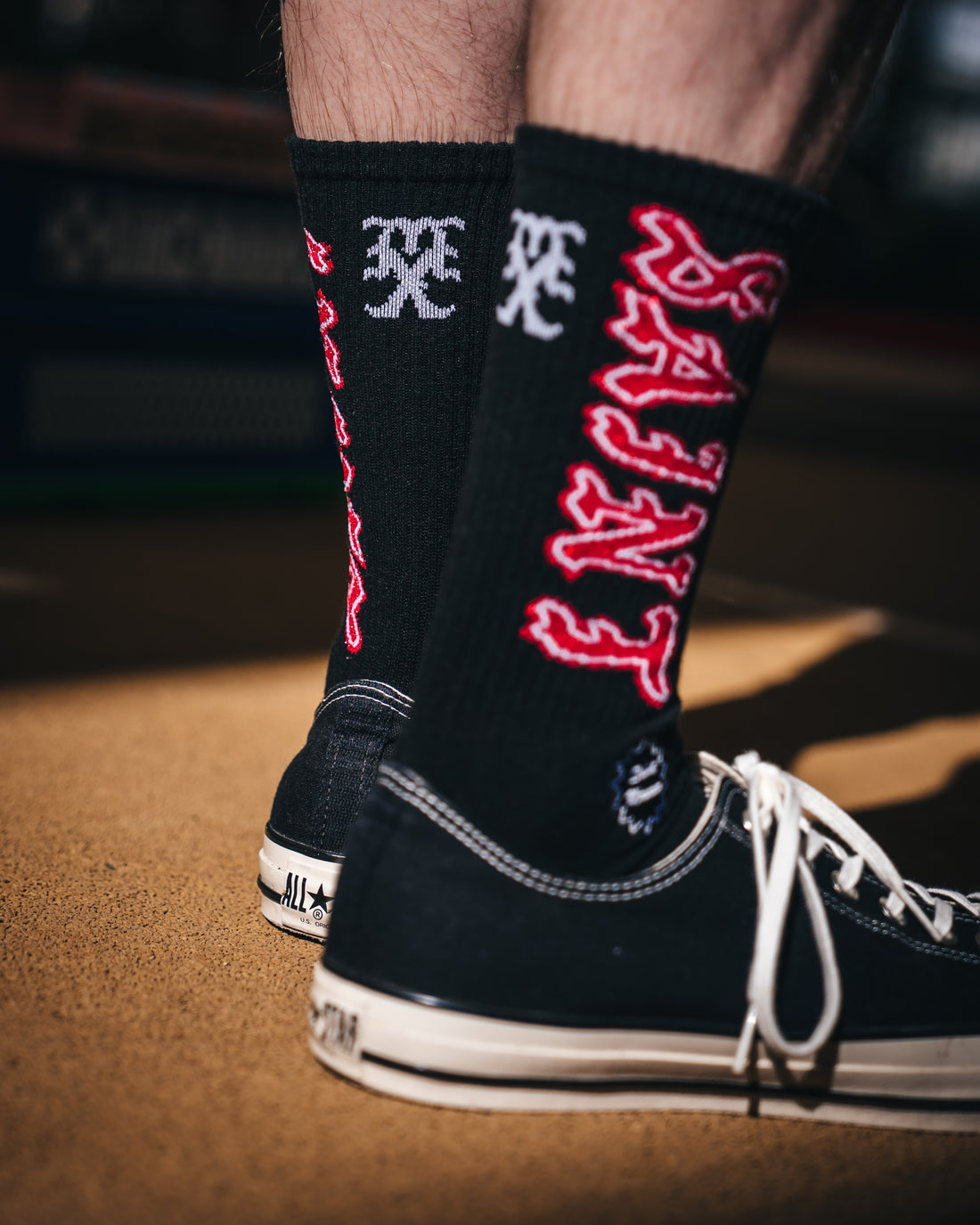 [SAINT Mxxxxxx]SOCKS/SAINT/BLACK/RED(SM-MK8-0000-110)