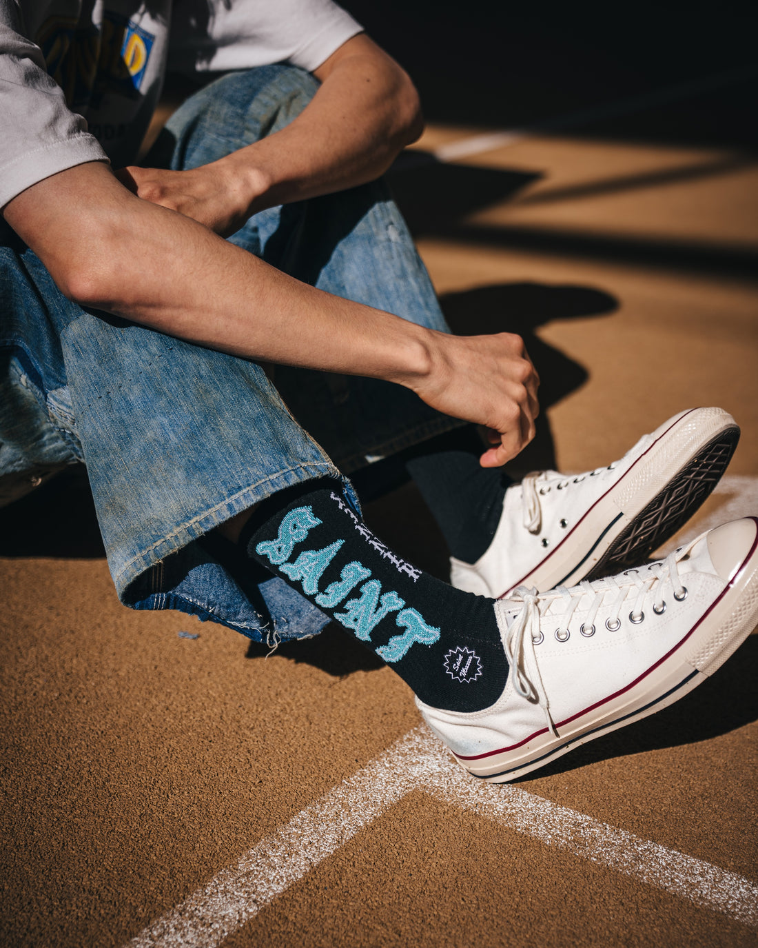 [SAINT Mxxxxxx]SOCKS/SAINT/BLACK/BLUE(SM-MK8-0000-111)