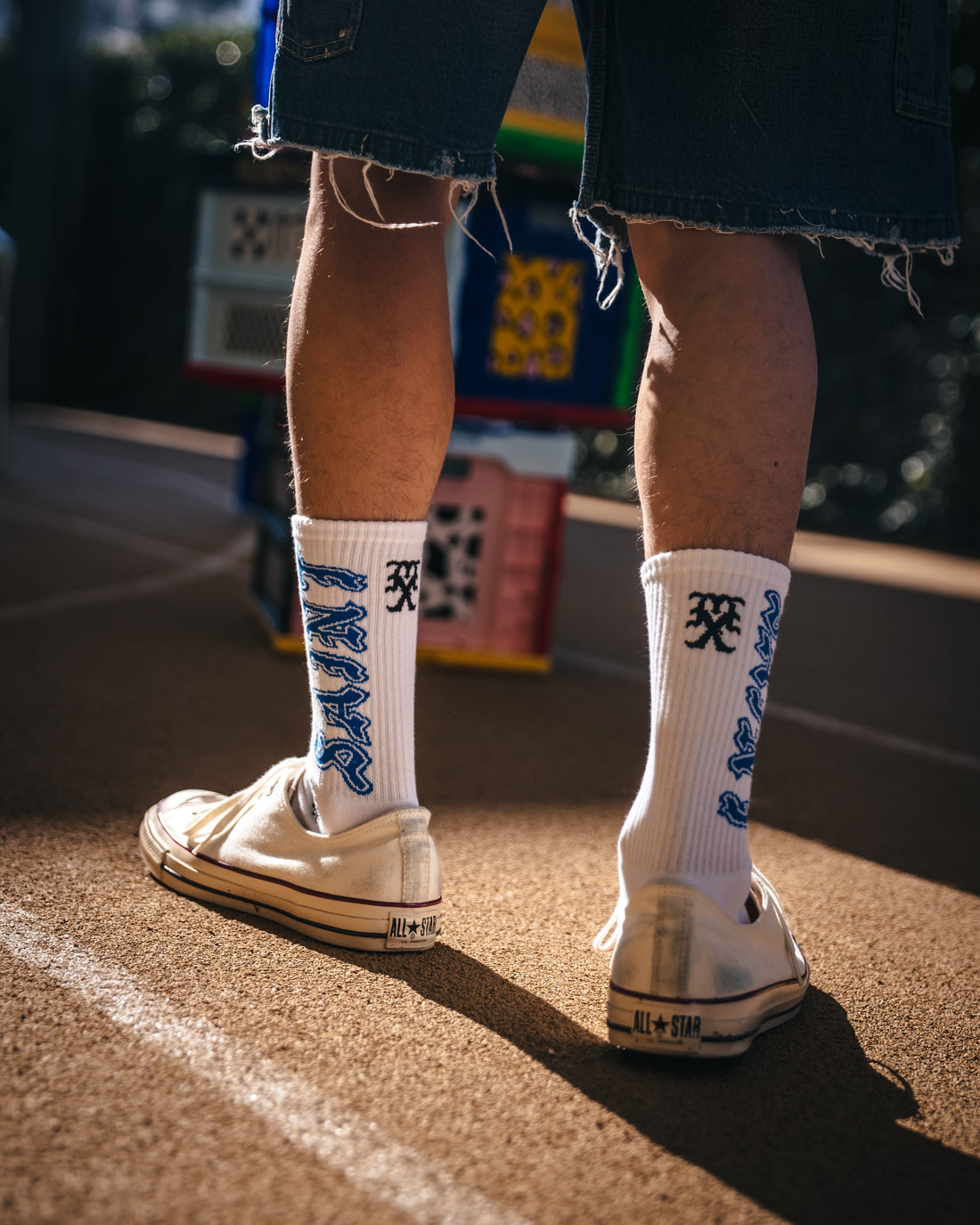 [SAINT Mxxxxxx]SOCKS/SAINT/WHITE/BLUE(SM-MK8-0000-107)