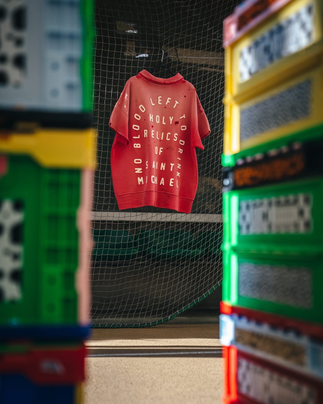 [SAINT Mxxxxxx]SS HALF ZIP SWEAT/SAINT/RED(SM-MK8-0000-053)