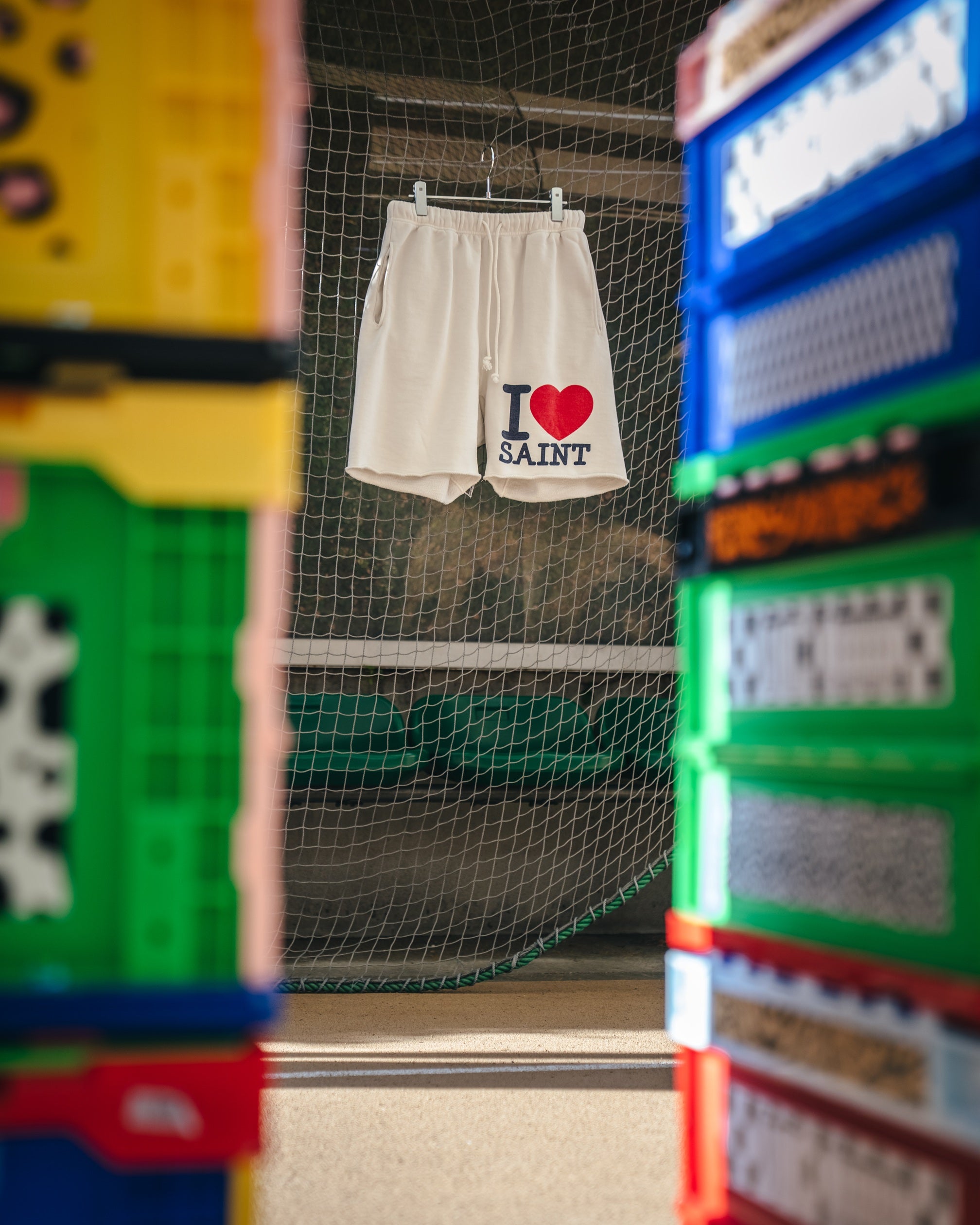 SAINT Mxxxxxx]SWEAT SHORTS/I LOVE SAINT/WHITE(SM-MK8-0000-067) – R&Co.