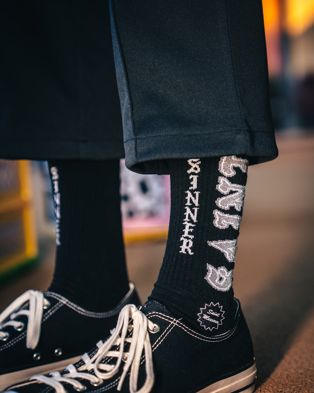 [SAINT Mxxxxxx]SOCKS/SAINT/BLACK/GRAY(SM-MK8-0000-109)