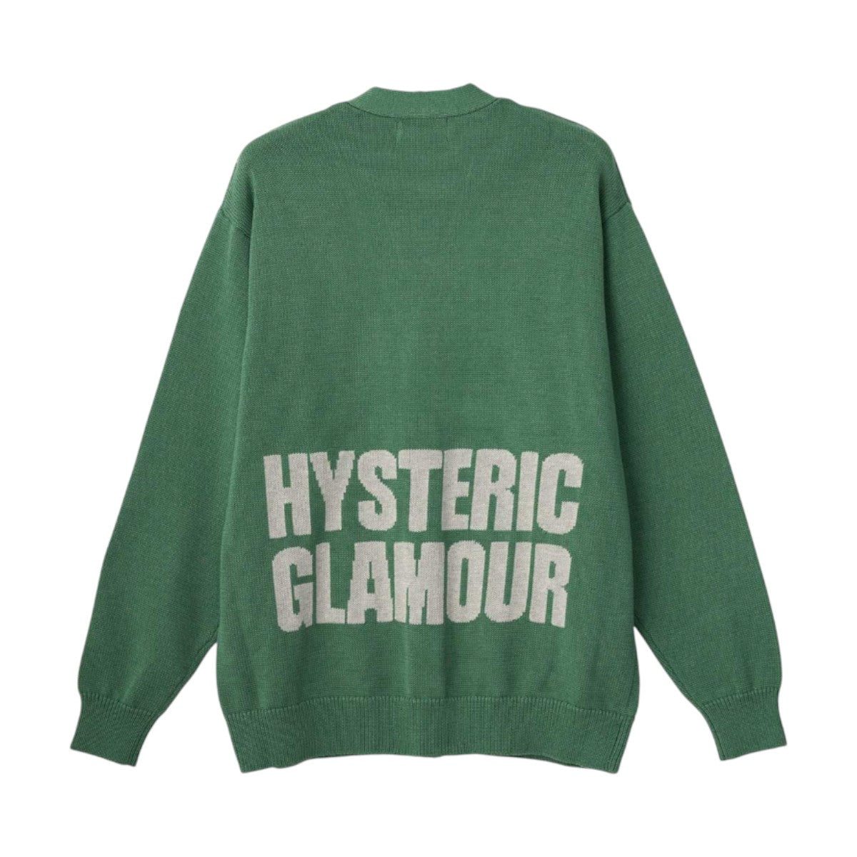 HYSTERIC GLAMOUR]GUITAR GIRL編込 カーディガン/GREEN(02261ND01) – R&Co.
