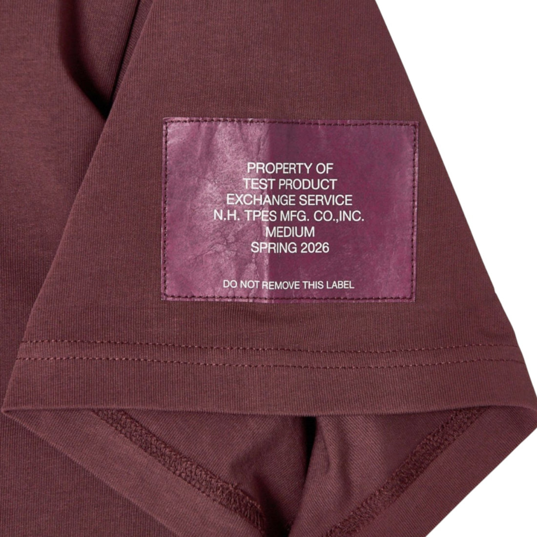 [N.hoolywood]T-SHIRT/BURGUNDY(9261-CS83)