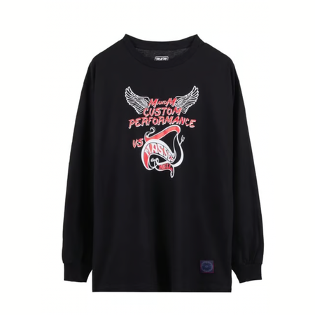 [MASSES] M&M×MASSES T-SHIRT HELL L/S / BLACK