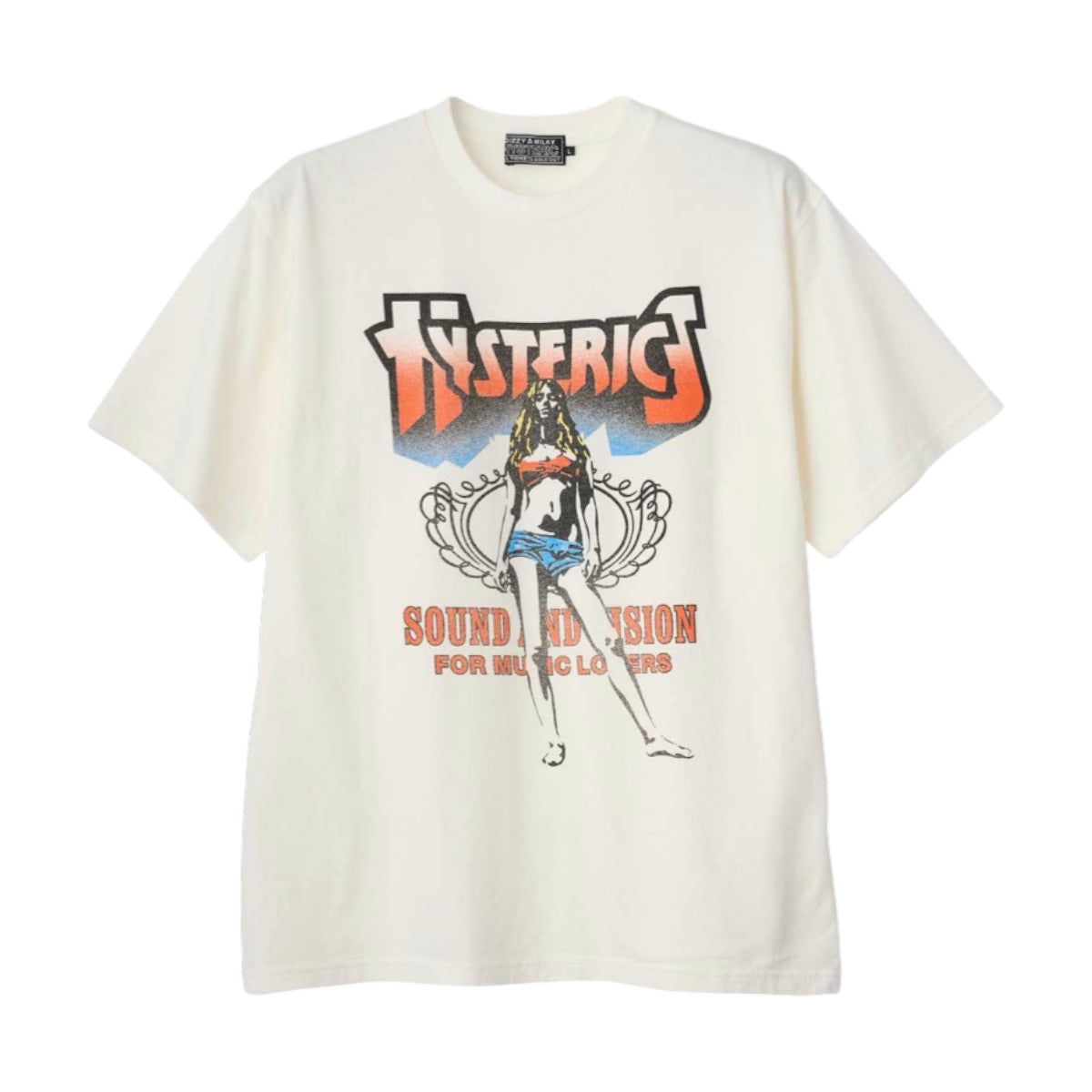 HYSTERIC GLAMOUR ホワイト Tシャツ HYSTERIC GLAMOUR（ヒステリックグラマー） tシャツ HEAVY EFFECTS T