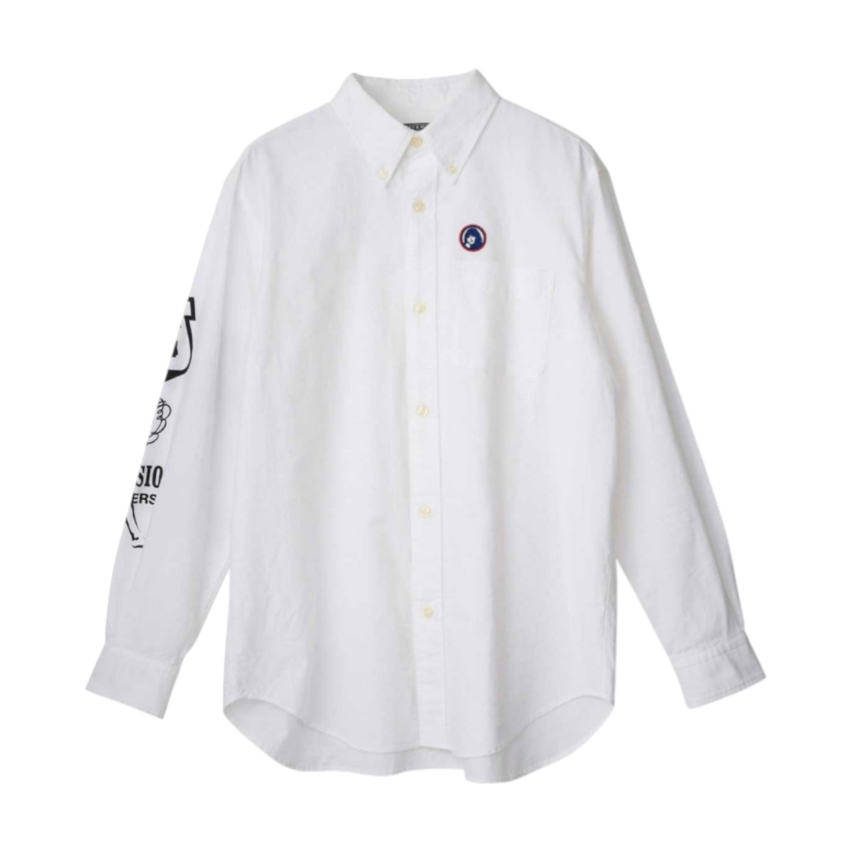 HYSTERIC GLAMOUR]BAD ASS WHISKY ボタンダウンシャツ/OFF WHITE
