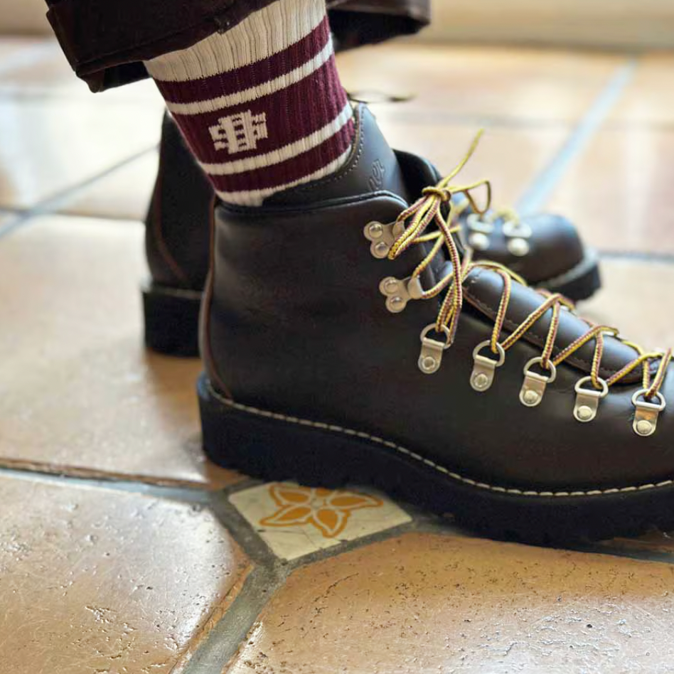 [STANDARD CALIFORNIA]SD Sports Socks-2P/Olive/Burgundy(OTAOV025)