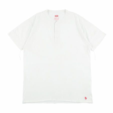 [STANDARD CALIFORNIA]Healthknit / SD Henley T/White(TSOBL090)