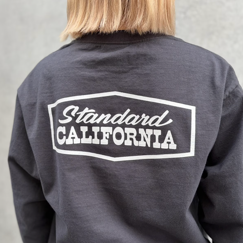 [STANDARD CALIFORNIA]SD Heavyweight Stadium Logo Long Sleeve T/Black(TSOLB120)