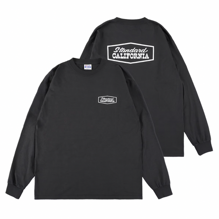 [STANDARD CALIFORNIA]SD Heavyweight Stadium Logo Long Sleeve T/Black(TSOLB120)
