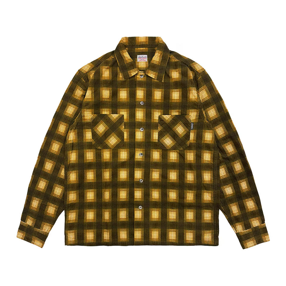 STANDARD CALIFORNIA]SD Print Flannel Check Shirt/Brown(SHOLC300