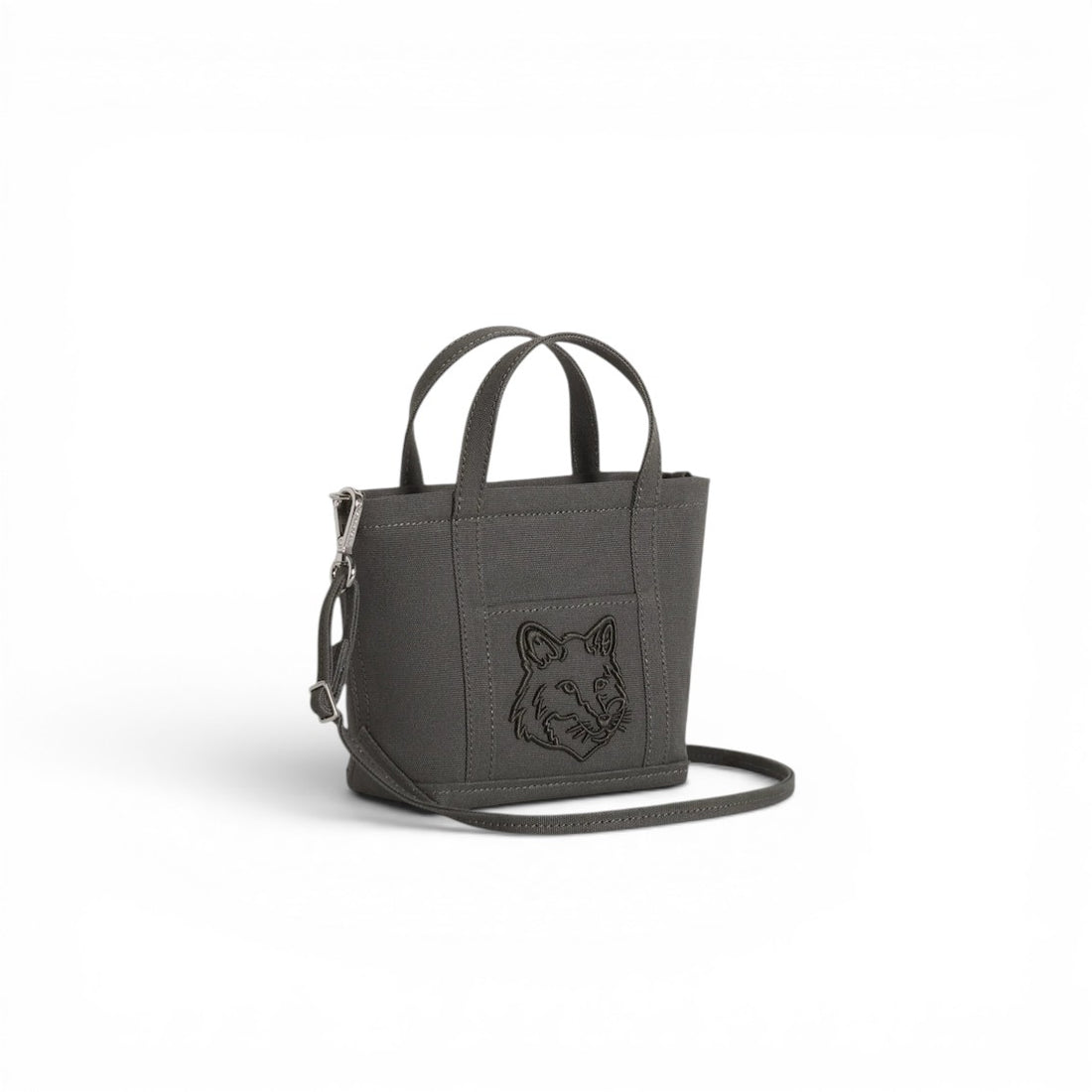 [MAISON KITSUNE]FOX HEAD MINI TOTE/Beluga(MW05106WW0107)