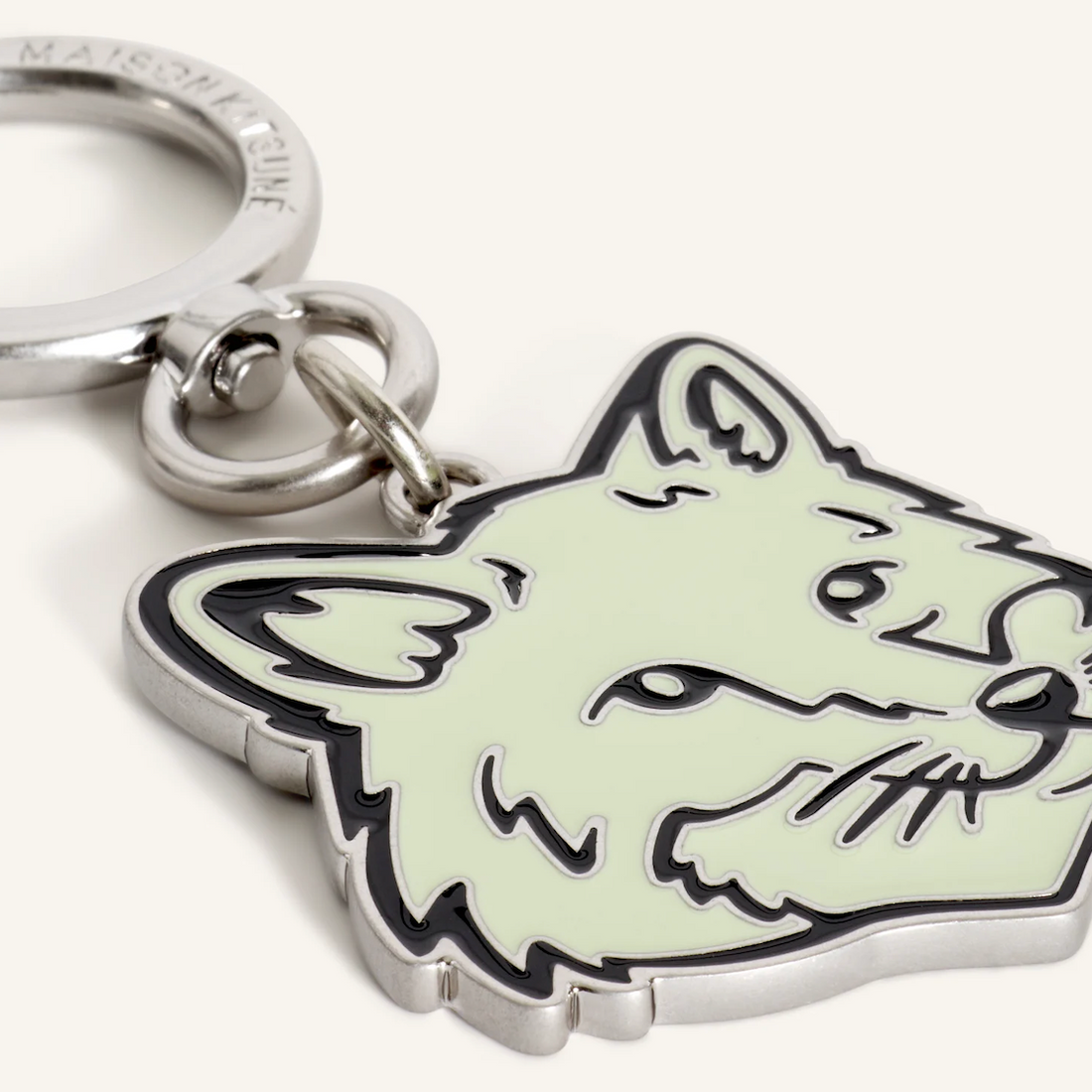 [MAISON KITSUNE]FOX HEAD CHARM/Aloe green(PM06900AM1002)