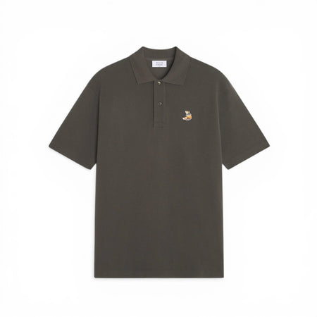 [MAISON KITSUNE]DREAMING FOX COMFORT POLO/beluga(QM00201KP0001)