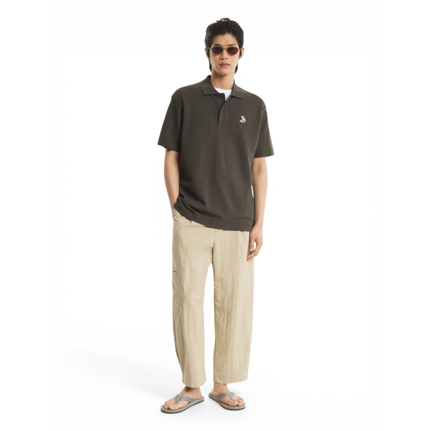 MAISON KITSUNE]DREAMING FOX COMFORT POLO/beluga(QM00201KP0001) – R&Co.
