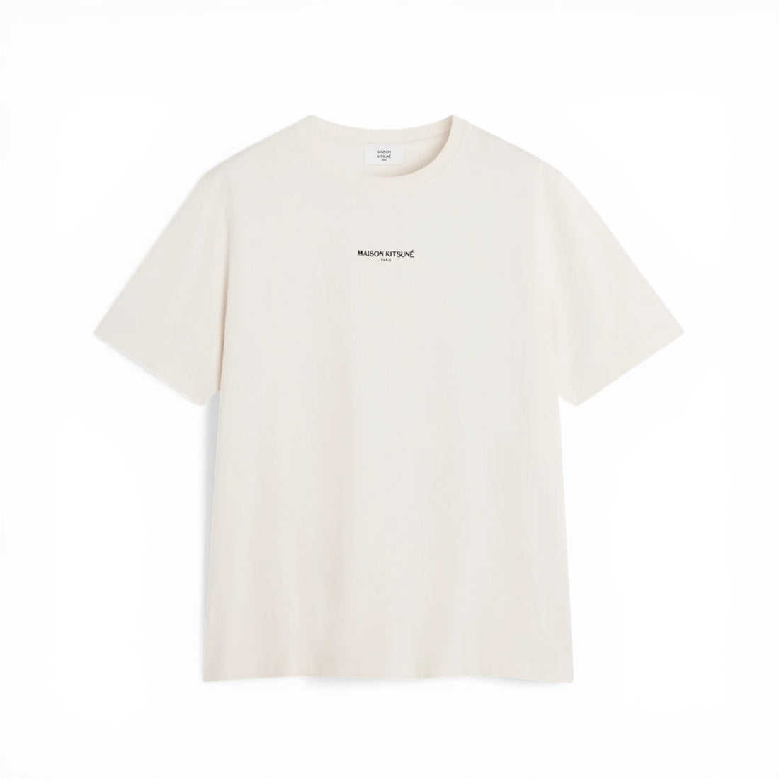 [MAISON KITSUNE]MAISON KITSUNE PARIS COMFORT TEE-SHIRT/noble beige(QM00100KJ7025)