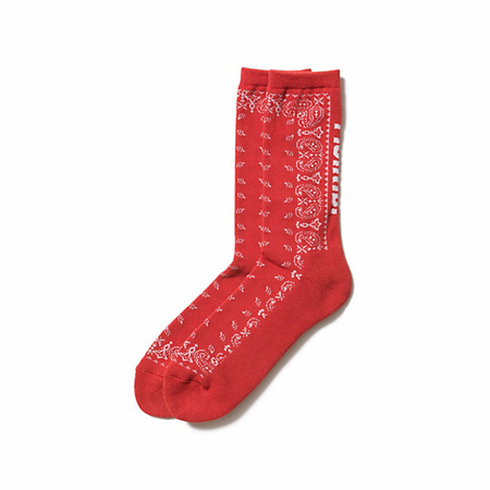 [F.C.Real Bristol]BANDANA SOCKS/RED(FCRB-260098)
