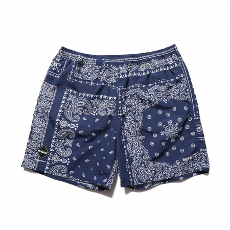 [F.C.Real Bristol]BANDANA NYLON EASY SHORTS/NAVY(FCRB-260039)