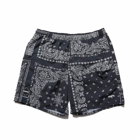 [F.C.Real Bristol]BANDANA NYLON EASY SHORTS/BLACK(FCRB-260039)