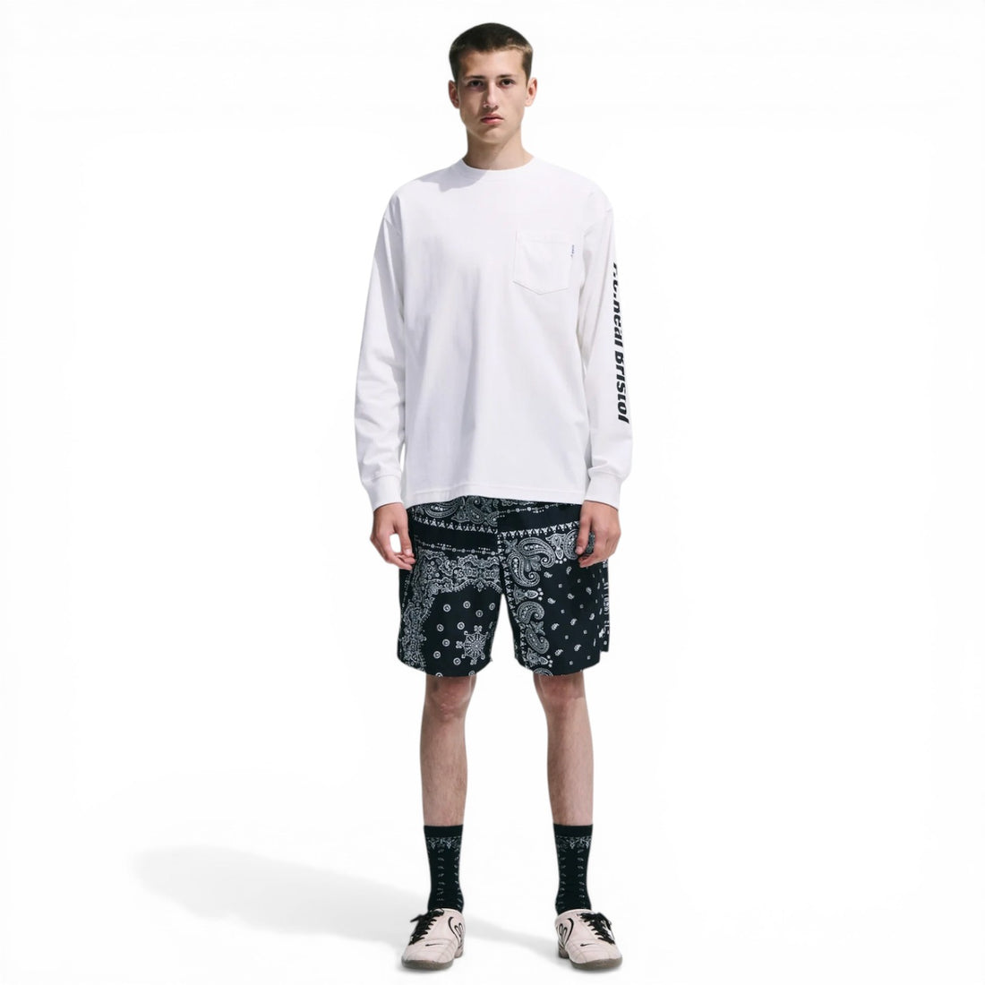 [F.C.Real Bristol]BANDANA NYLON EASY SHORTS/BLACK(FCRB-260039)