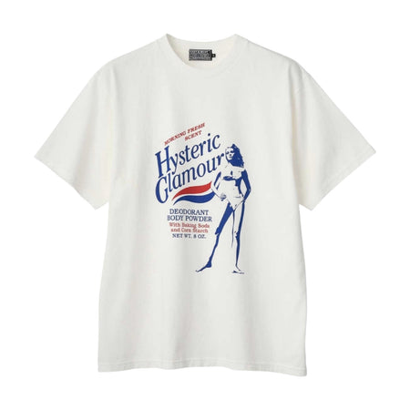 [HYSTERIC GLAMOUR]HYSTERIC BODY POWDER Tシャツ/WHITE(02261CT16)