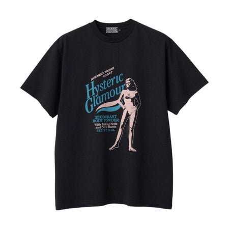 [HYSTERIC GLAMOUR]HYSTERIC BODY POWDER Tシャツ/BLACK(02261CT16)