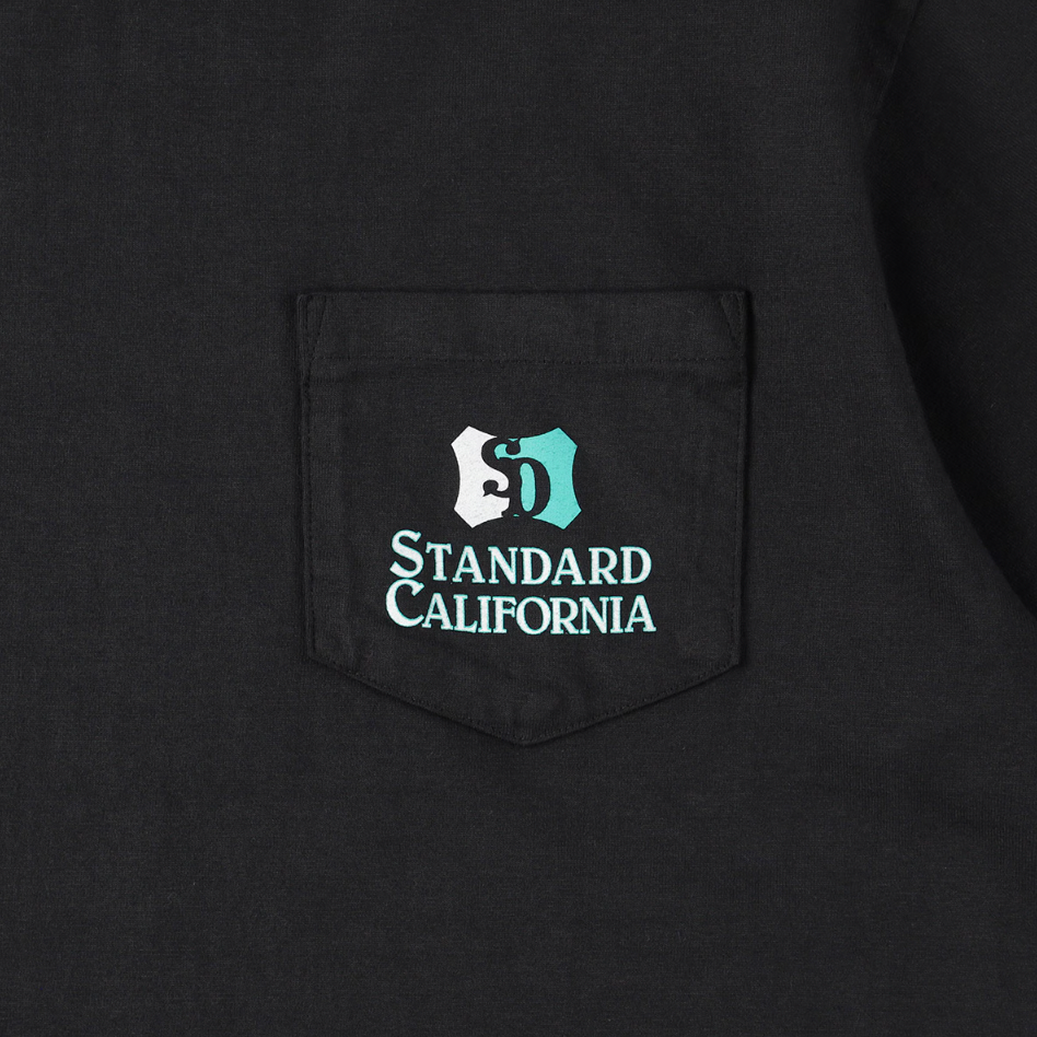 [STANDARD CALIFORNIA]SD Heavyweight Shield Logo Pocket T/Black(TSOAF100)