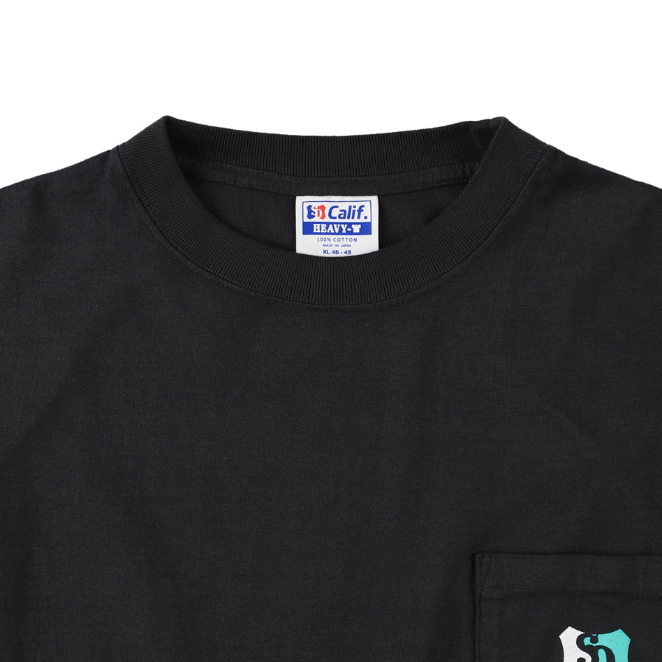[STANDARD CALIFORNIA]SD Heavyweight Shield Logo Pocket T/Black(TSOAF100)