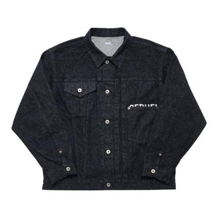 [SEQUEL]FRAGMENT x SEQUEL ONE WASH DENIM JACKET/BLACK(SQ-26SS-JK-03)