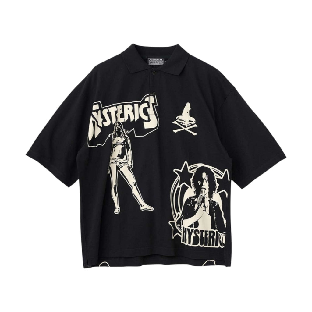 HYSTERIC GLAMOUR]METAL GUID ポロシャツ/BLACK(02261CH02) – R&Co